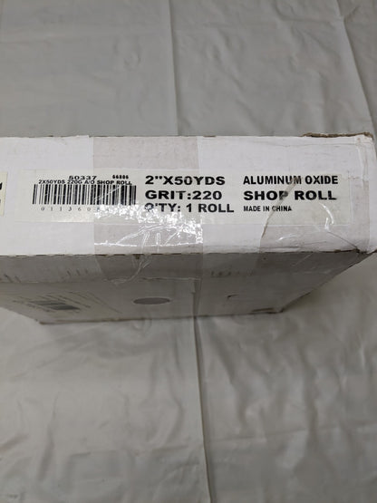 TRU-MAXX 2" x 50 Yd 220 Grit Aluminum Oxide Shop Roll 50337
