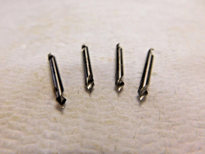 SPI Combined Drill & Countersink #00 0.025" Dia 60º Angle HSS Lot of 4 82-302-1