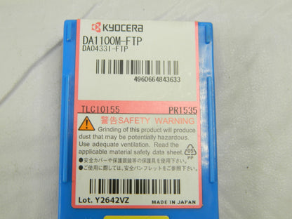 KYOCERA DA1100MFTPPR1535 Carbide Replaceable Tip Drill TLC10155