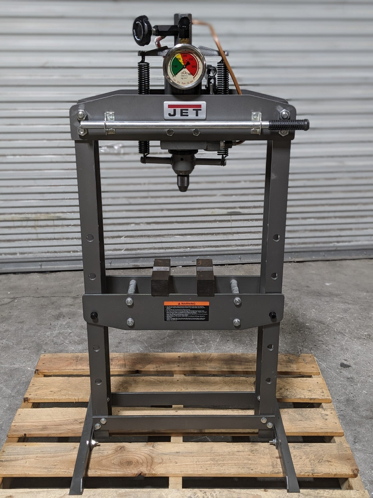 Jet Manual Hydraulic Shop Press 5 Ton Capacity 1-3/4" Ram 4" Stroke 33