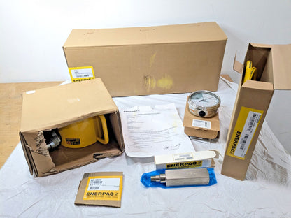 Enerpac Low Height Hydraulic Cylinder & Hand Pump Set 100T 2.25" Stroke SCL1002H