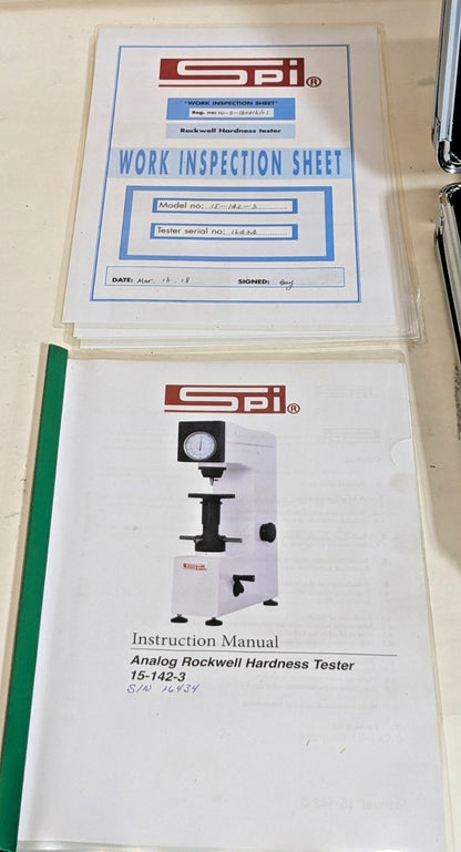 SPI Analog Rockwell Hardness Tester CV600A  A B C F    15-142-3