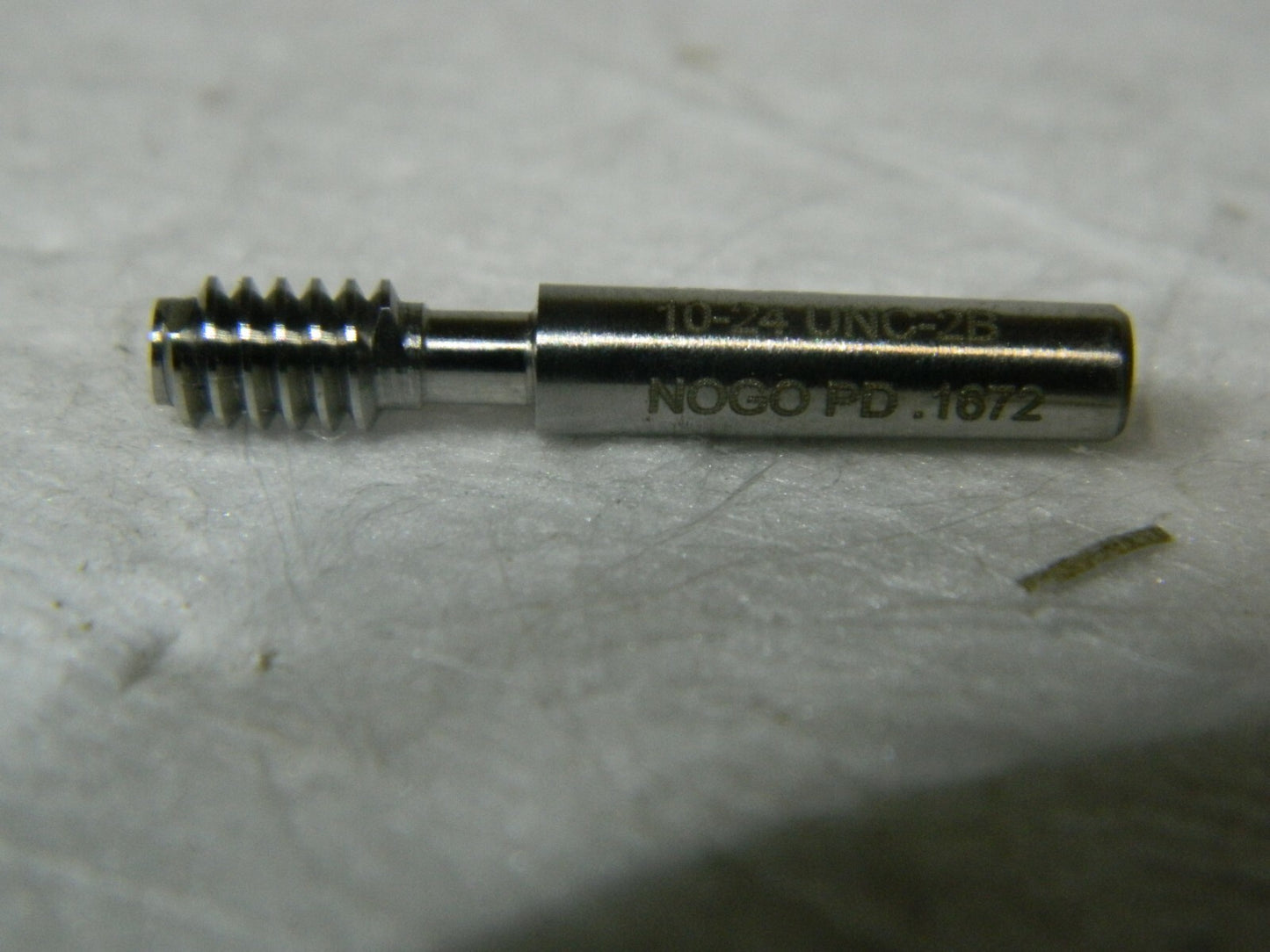 GF Gage #10-24, Class 2B Single End Plug Thread No Go Gage W0190242BNK