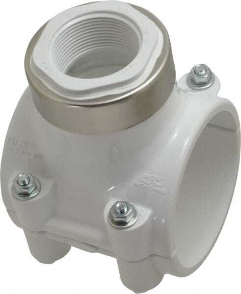 3 x 1-1/2 PVC Plastic Pipe Clamp On Saddle with EPDM O-Ring 467E-337SR