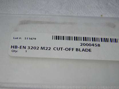 Hertel Indexable Cut Off Blade HB-EN 3202 M22 2000458