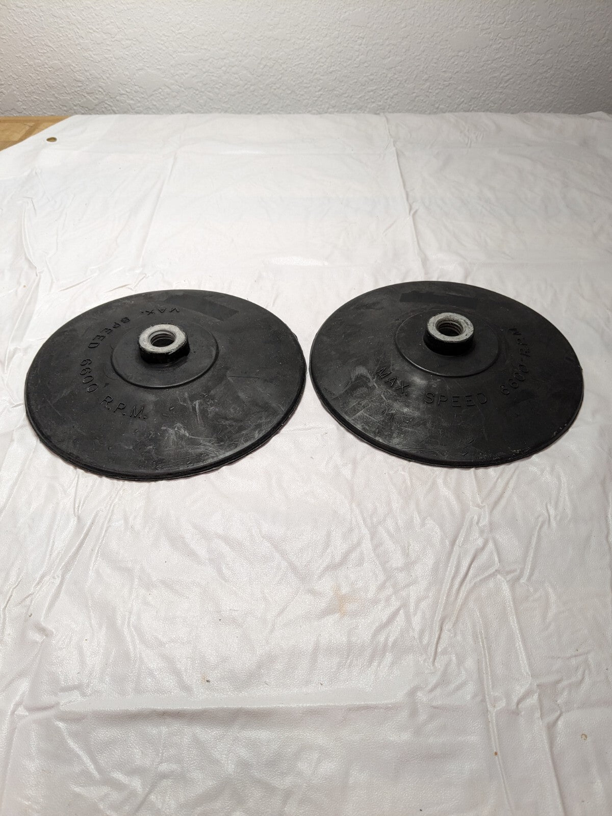 IR Disc Backing Pad: 7" Dia, Heavy-Duty Flexible Backing Pad Qty 2 6130A