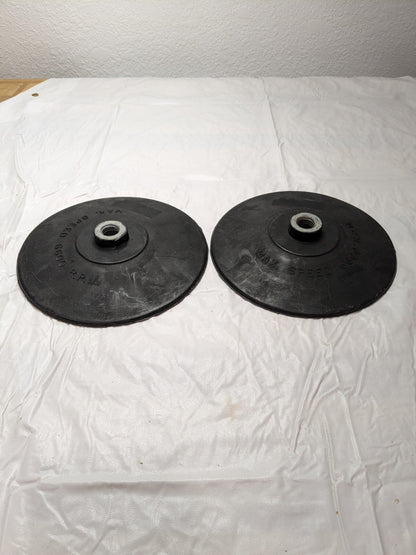 IR Disc Backing Pad: 7" Dia, Heavy-Duty Flexible Backing Pad Qty 2 6130A