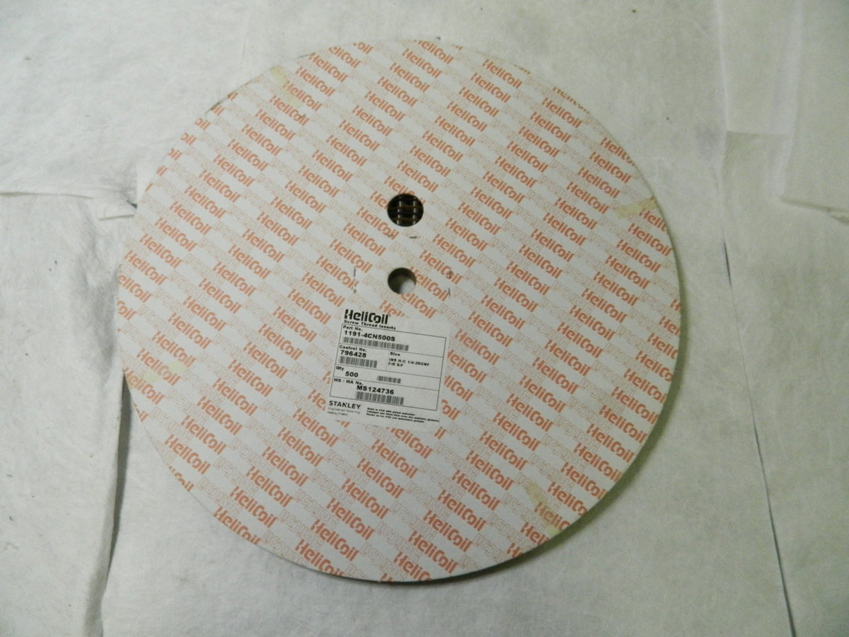 Heli-Coil 1191-4CN500S Free Running Helical Insert 1/4-28 UNF1/2"