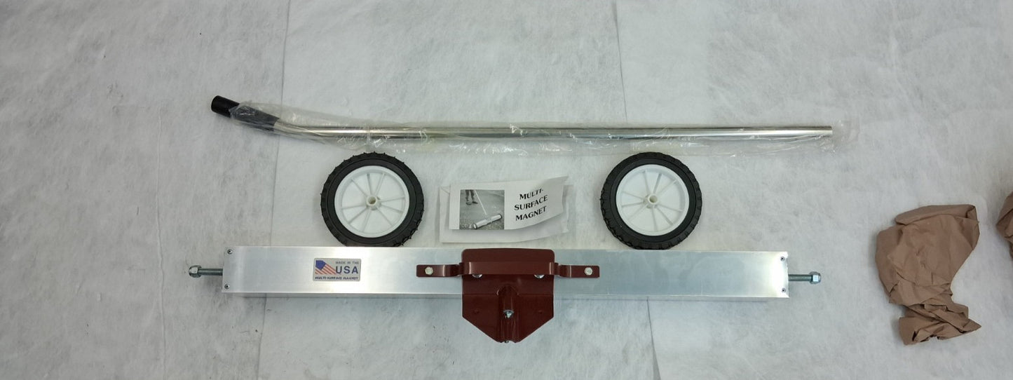 Shields Magnetics 36Ft Long Push Magnetic Sweeper With Wheels 30474019