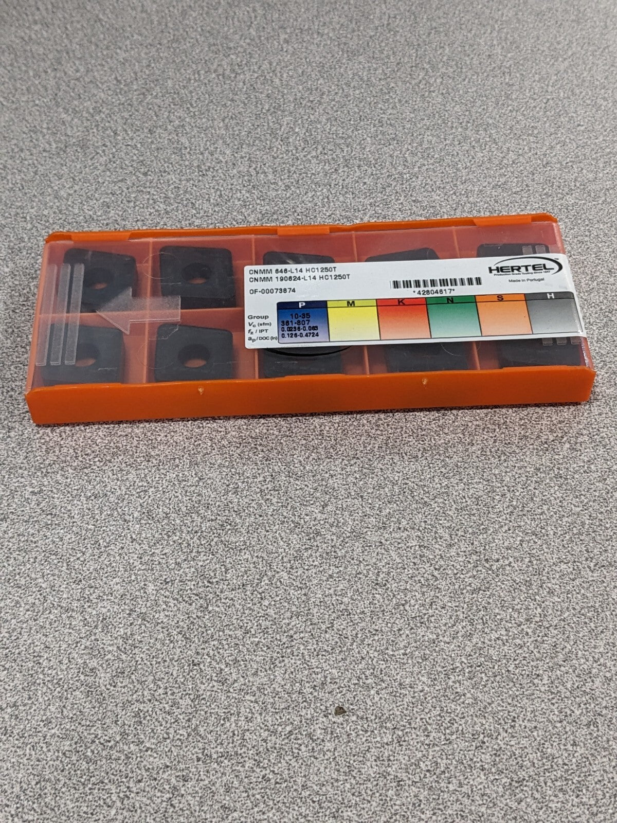 HERTEL Turning Insert: CNMM 646L14 HC1250T, Solid Carbide Qty 10 42804617