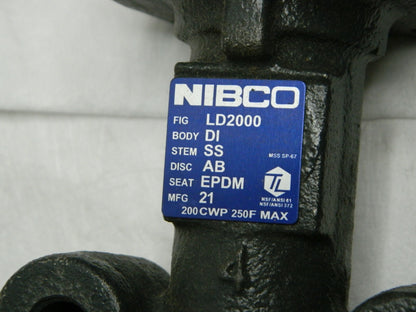 NIBCO 4" Pipe, Lug Butterfly Valve INCOMPLETE NLG100H