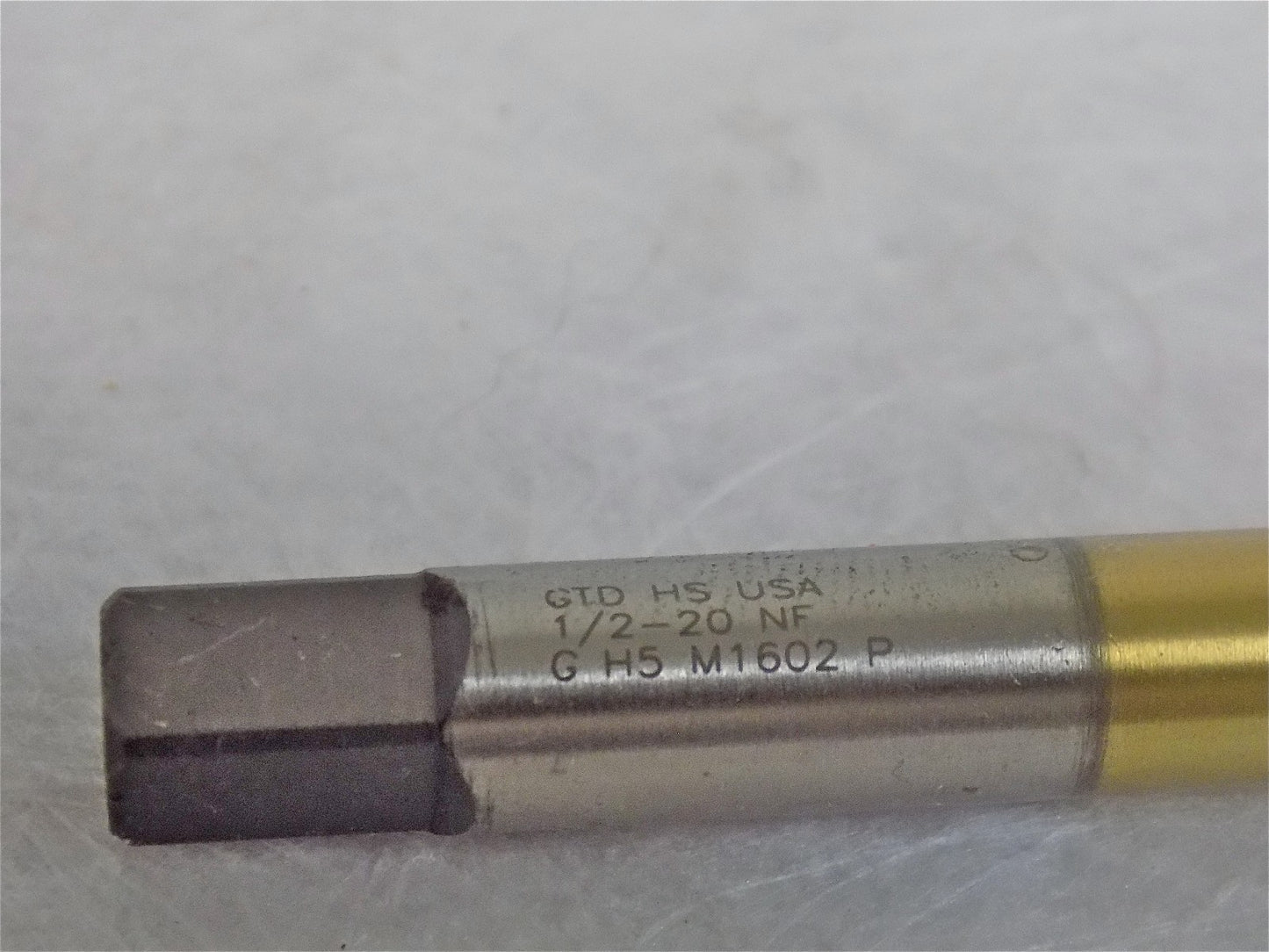 Greenfield HSS Spiral Point Extension Plug Taps 1/2"-20 GH5 3F TiN 64574