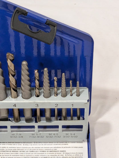 Irwin Spiral Flute Screw Extractor & Drill: 10 Pc 11119
