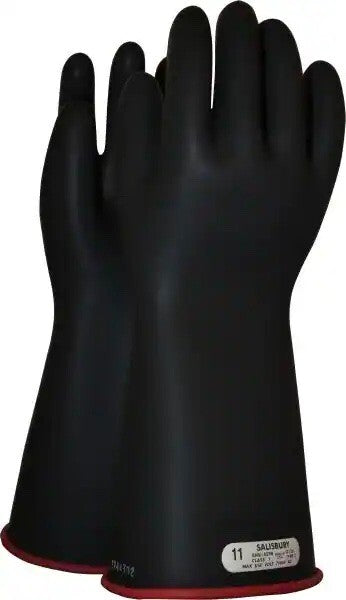 SALISBURY BY HONEYWELL Class 1, Size 2XL (11), 14" Long, Rubber Lineman's Glove