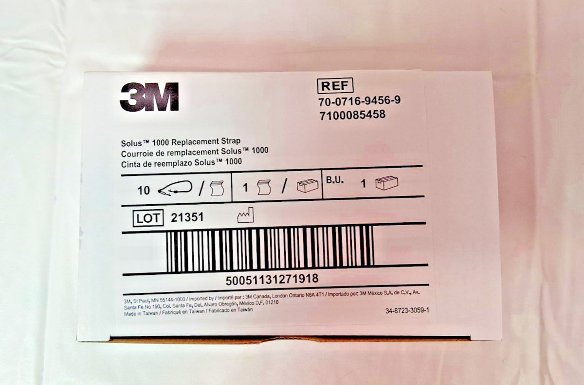 3M Elastic Eyeglass Straps Black Solus 1000 Series Safety QTY 10 7100085458