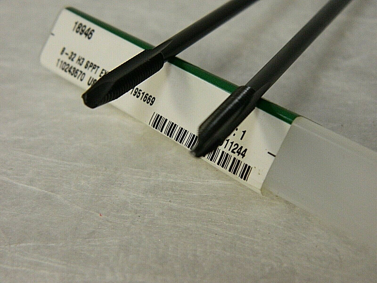 Widia #8-32 UNC 2 FL H3 HSS Spiral Point Extension Tap  QTY 2 18946