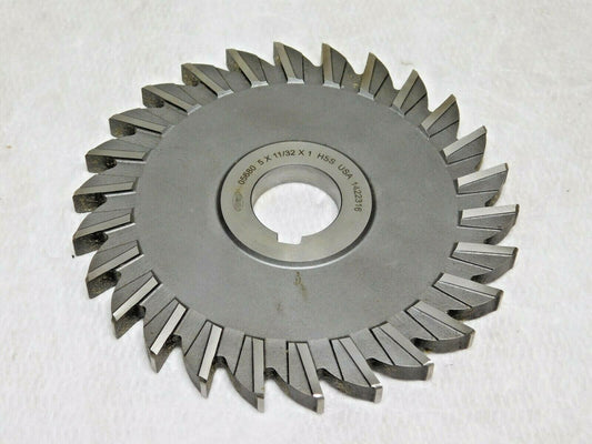 Keo Side Milling Cutter Straight Teeth HSS 5" Diam x 11/32" WOC 26T 05680