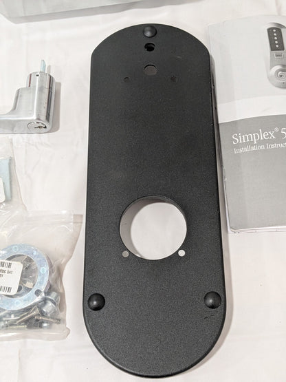 Kaba Combination Entry w/Key Override Lever Lockset 1-3/4 to 2-1/4" Thick Door