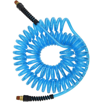 FlexEel 1/4" ID 25' Long Swivel Coiled & Self Storing Hose 53608170