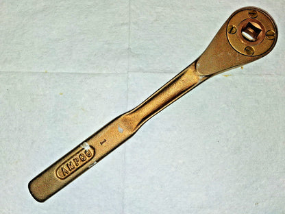 Ampco Ratchet 1/2" Drive Pear Head 10" OAL 12 Gear Teeth W-141-R