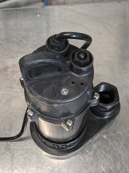 Pro Source Manual Sump Pump 1-1/2" Outlet 1/4 HP 115v 4.5 Amp