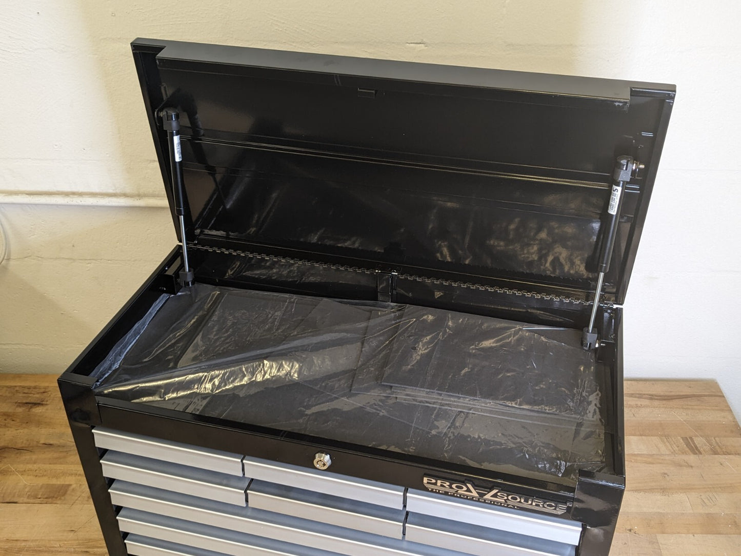 Pro Source Top Chest Tool Box 9 Drawer 26 x 18 x 16 Steel Black