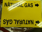 Pro Wraparound Pipe Marker Natural Gas Yellow 6-Pack 36954683