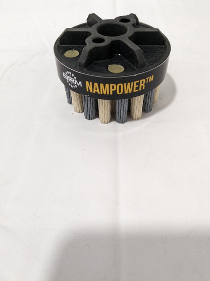 BRM 2-3/8" 80 Grit Ceramic/Silicon Carbide Straight Disc Brush ADD601880