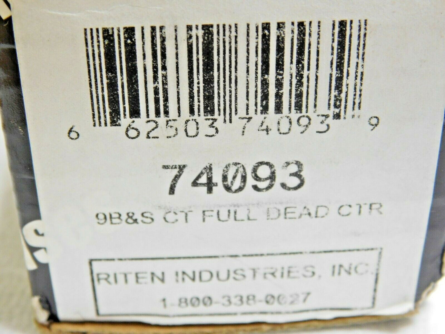 Riten Carbide-Tipped Steel Standard Point Solid Dead Center 6-1/2" OAL 74093