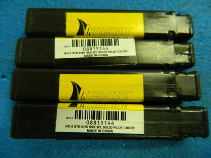 Interstate Interchangeable Pilot Counterbores 7/32" x 15/64" 3-Flute #08815144