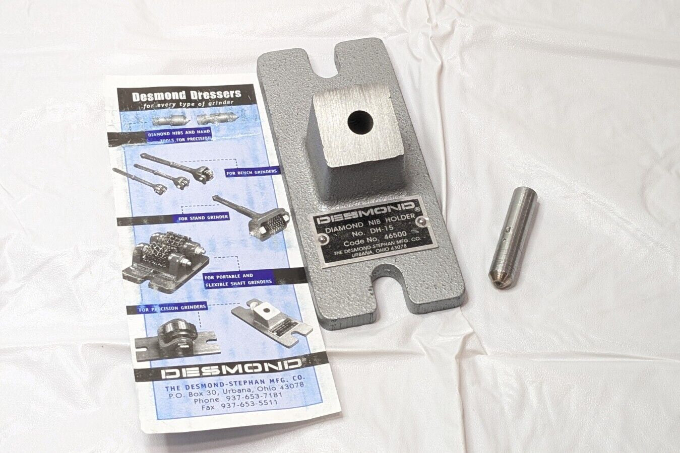 Desmond Diamond Nib Dresser Holder W/406-D25 6"L X 2-1/2"W 46500 INCOMPLETE