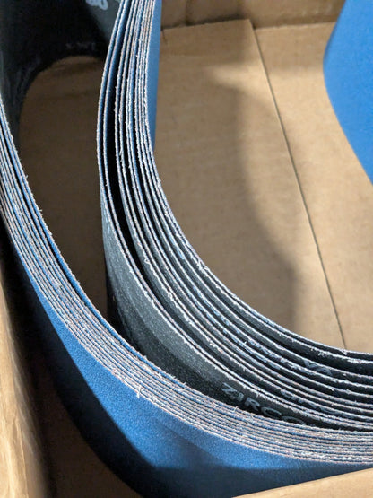 Norton Abrasive Belt: 6" Wide, 60" OAL, 80G, Zirconia Alumina Qty 10 78072728955