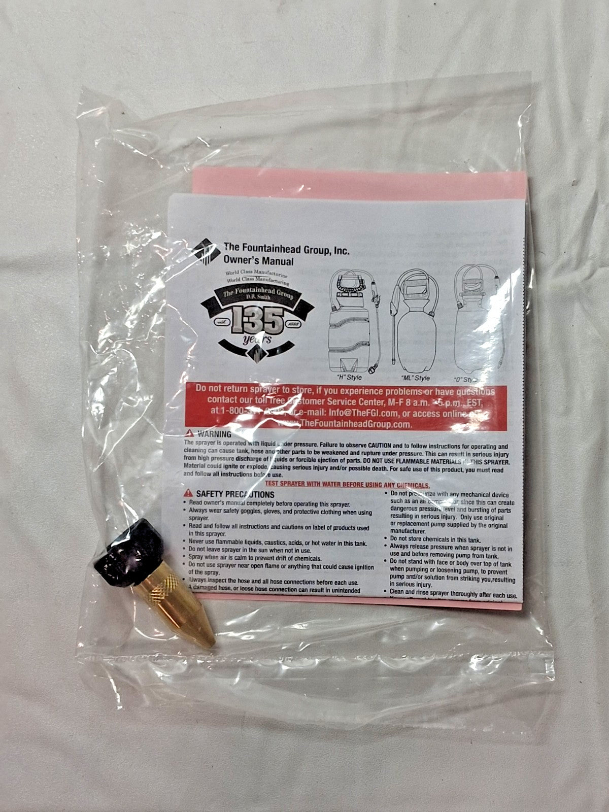 Smith Polyethylene Performance Sprayer 2 Gal Chemical Safe 190364