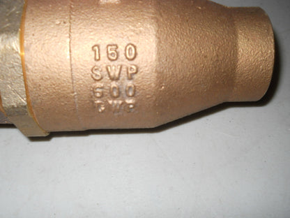 Nibco S58570SU 2-Piece Bronze Ball Valve Full Port 1-1/2" with Single Union