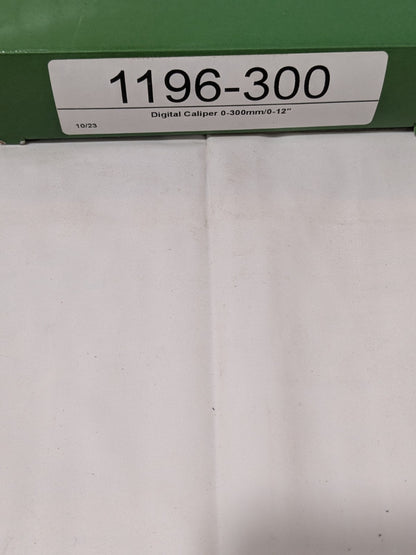 Insize Digital Caliper Heavy Duty Range 0-300mm/0-12" 1196-300