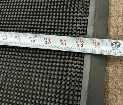 PRO-SAFE Indoor/Outdoor Black Entrance Mat Rubber Surface 2.66' L 390850900