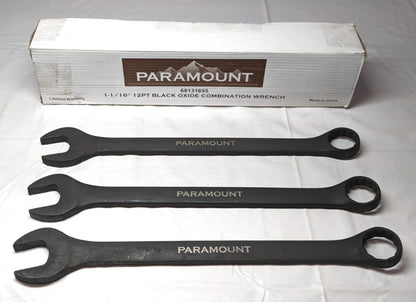 Paramount 1-1/16" Combination Wrench 12 Point Black Oxide  *QTY 3*  022-1-116-BF