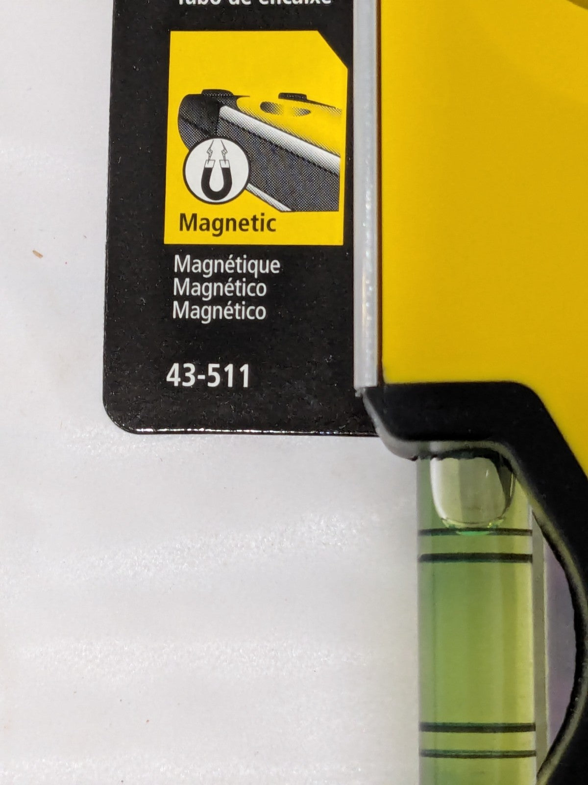 Stanley Magnetic 9" Long 3 Vial Torpedo Level Qty 3 43-511