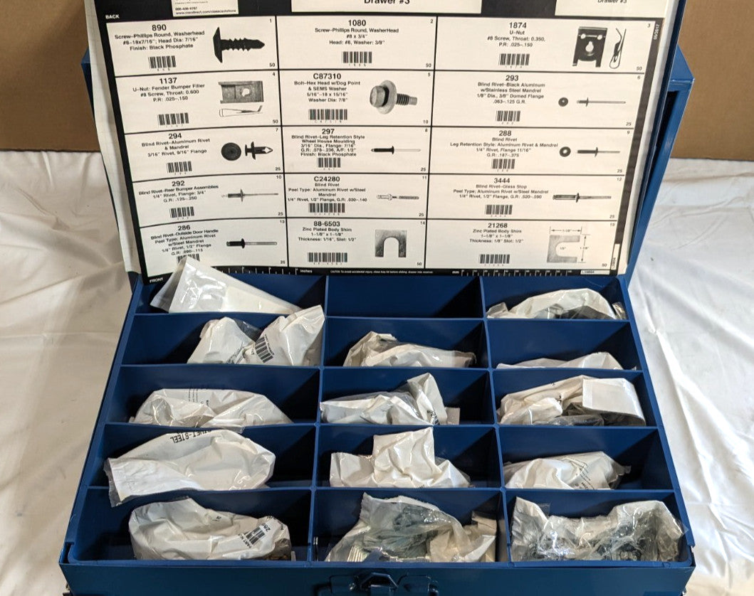 Domestic Auto Body Repair / Hardware Kit with Tray Rack  59920B  *Incomplete*
