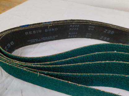 ARC 2" X 48" ZIRCONIA ALUMINA PLUS BENCHSTAND BELT, 36 GRIT  qty.10  7