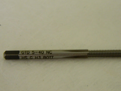 Widia GTD Thread Forming Tap 5-40 HS G H3 4FL Bottoming HSS-E QTY 5 17218
