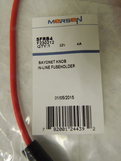 Ferraz Shawmut Inline Fuse Holder 1 Pole 32 VAC/VDC 4A Qty 6 SFRB4