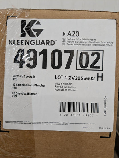 KleenGuard A20 Breathable Particle Protection Coveralls - 4XL (20/CT) 49107