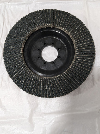 CGW Flap Disc: 4-1/2 Dia, 7/8 Hole, 60 Grit, ZA, Type 27 Qty 8 39724