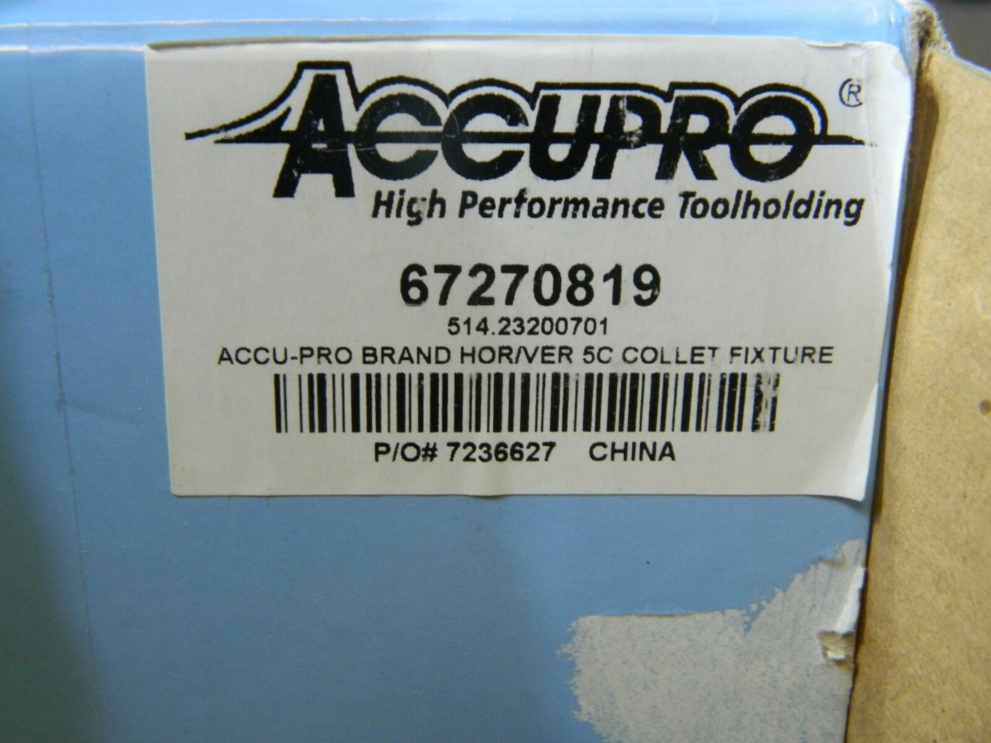Series 5C 1/32"-1-1/8" Collet Capacity Hor/Ver Standard Collet Fixture