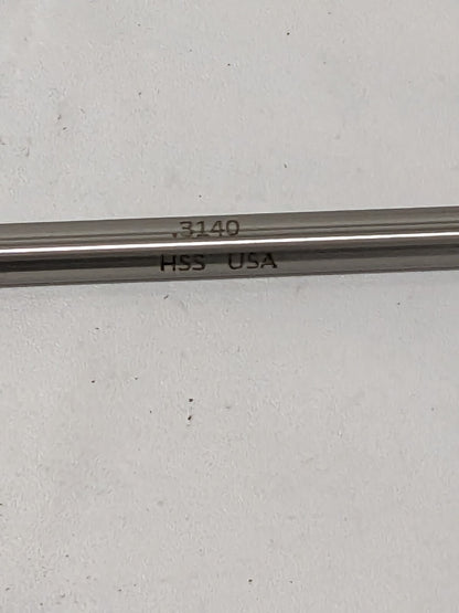 TITAN USA Chucking Reamer: 0.3140" Dia, 6" OAL, 1-1/2" Flute Length TR94502