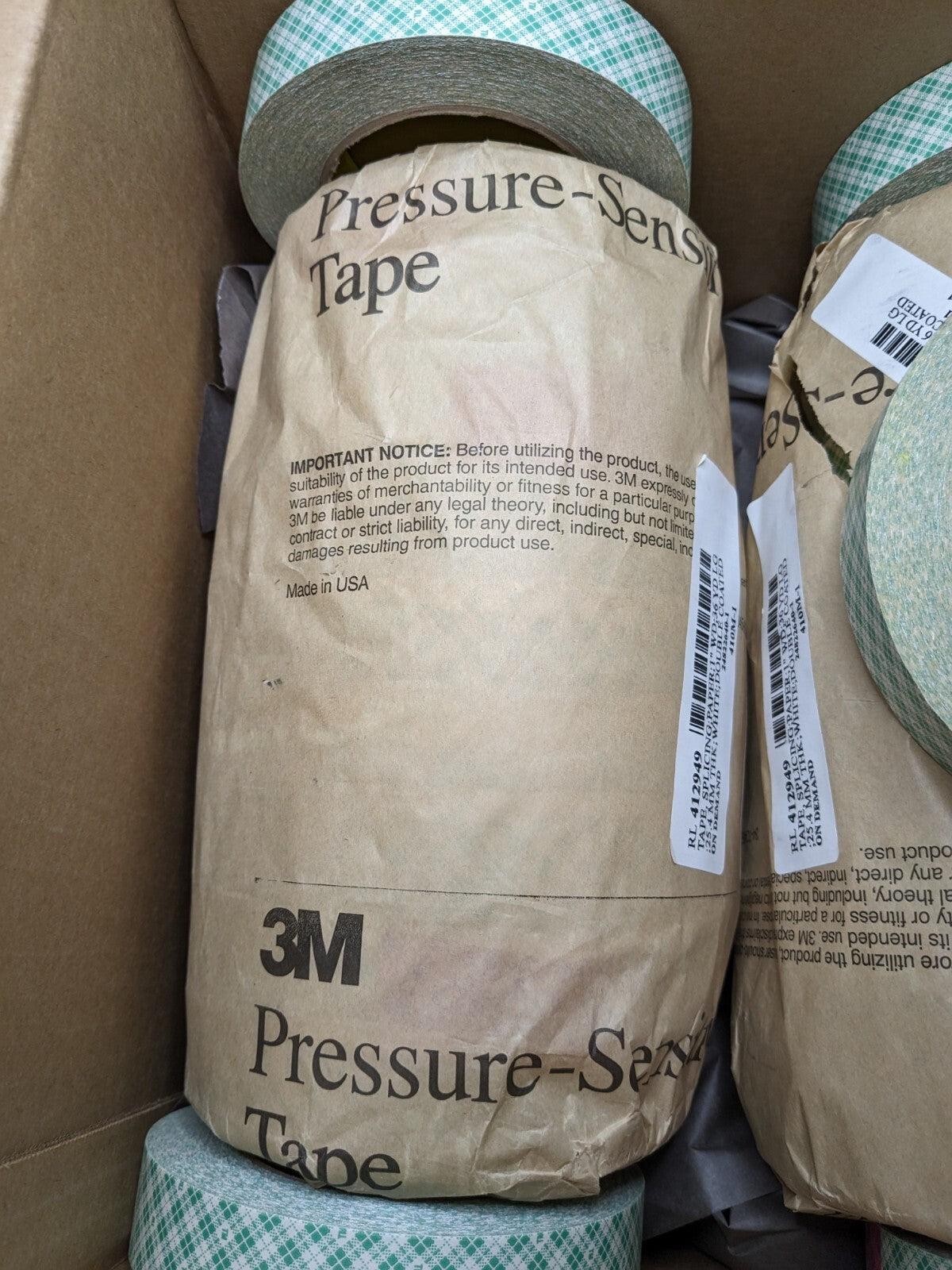 3M Paper Tape: 1" x 36 yd Long, 5 mil Thick, Rubber Adhesive Qty 24 7000049
