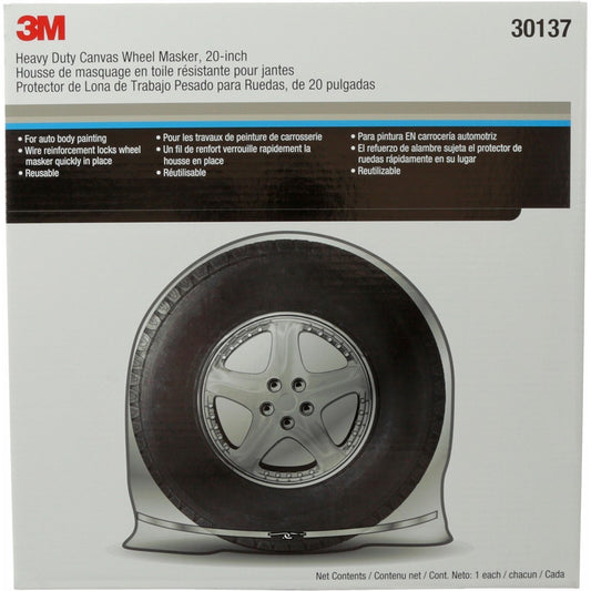3M 30137, Heavy Duty Canvas Wheel Masker, 20 inch, 7100145359, 4 per pack