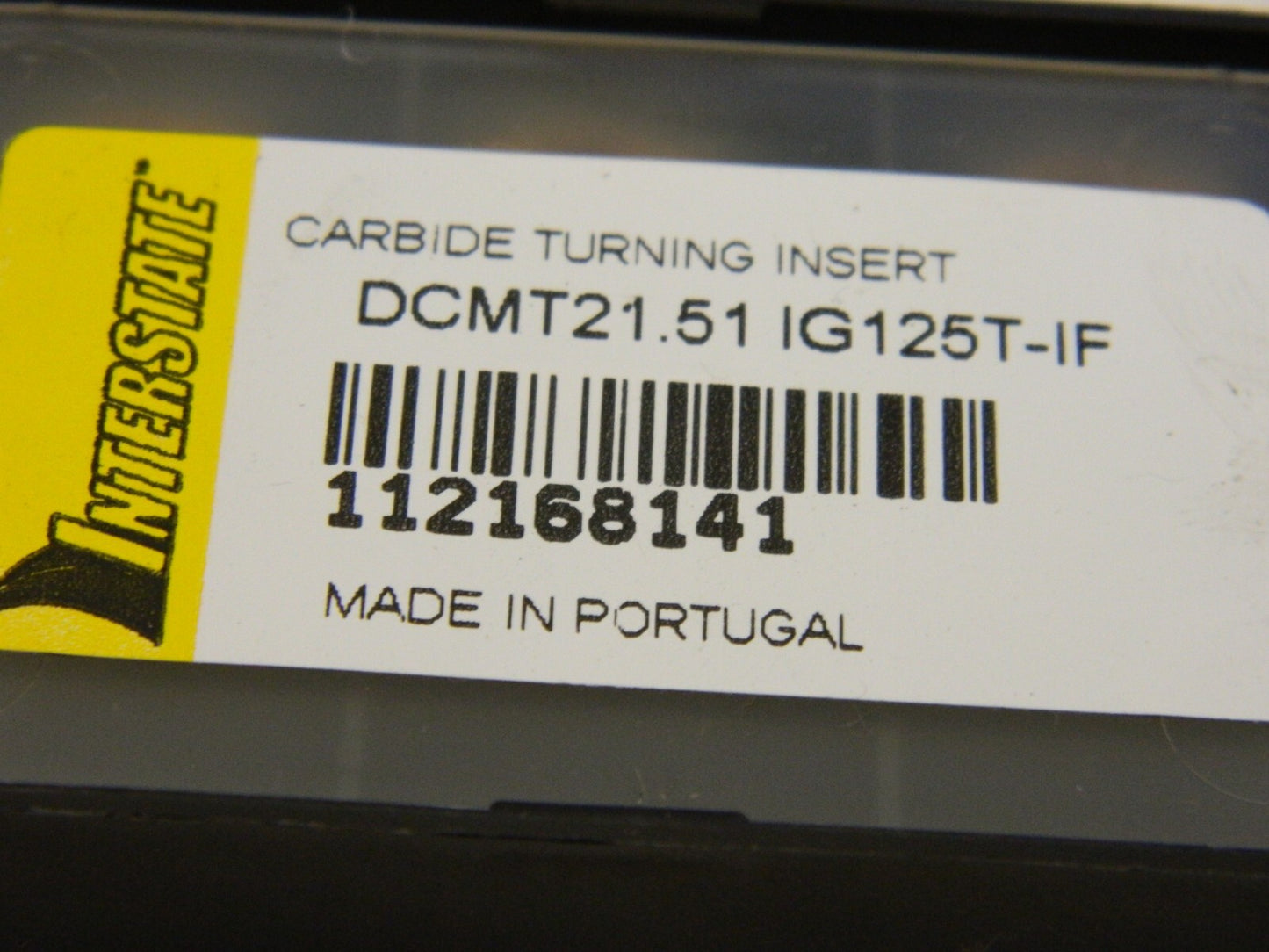 Interstate Carbide Turning Insert DCMT21.51 IF Grade IG125T Qty 10 112168141