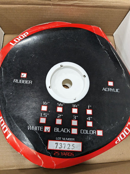 TAPE LOGIC Hook & Loop Dot White 1-7/8 450 Piece Roll HLT166